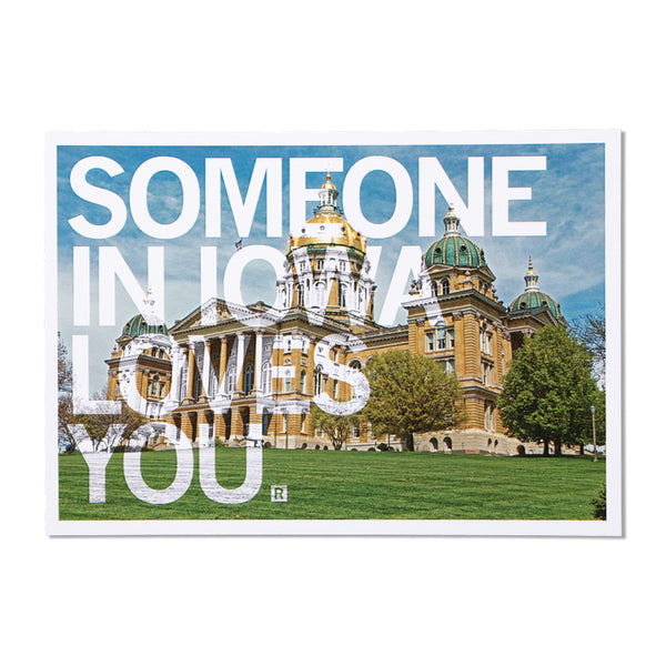 Someone In Iowa Loves You Photo Postcard