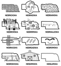 Faces of Nebraska Postcard