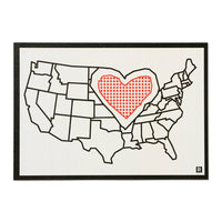 Heartland Map Postcard