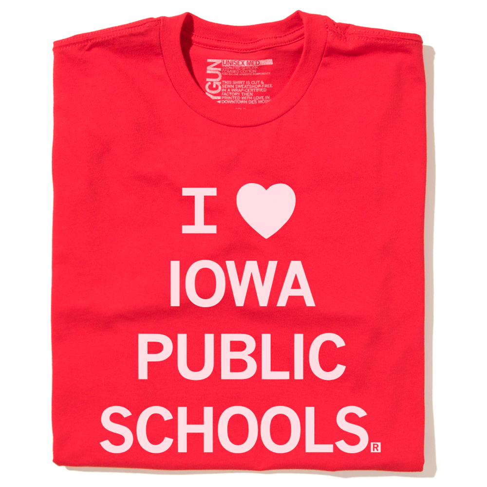 I Heart Iowa Public Schools T-Shirt