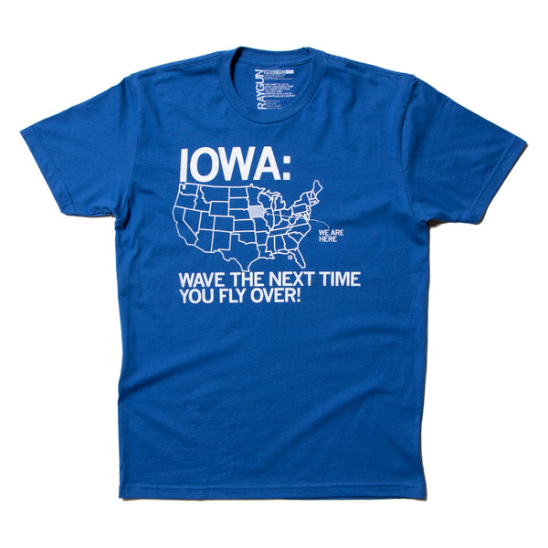 Iowa Fly Over T-Shirt – RAYGUN