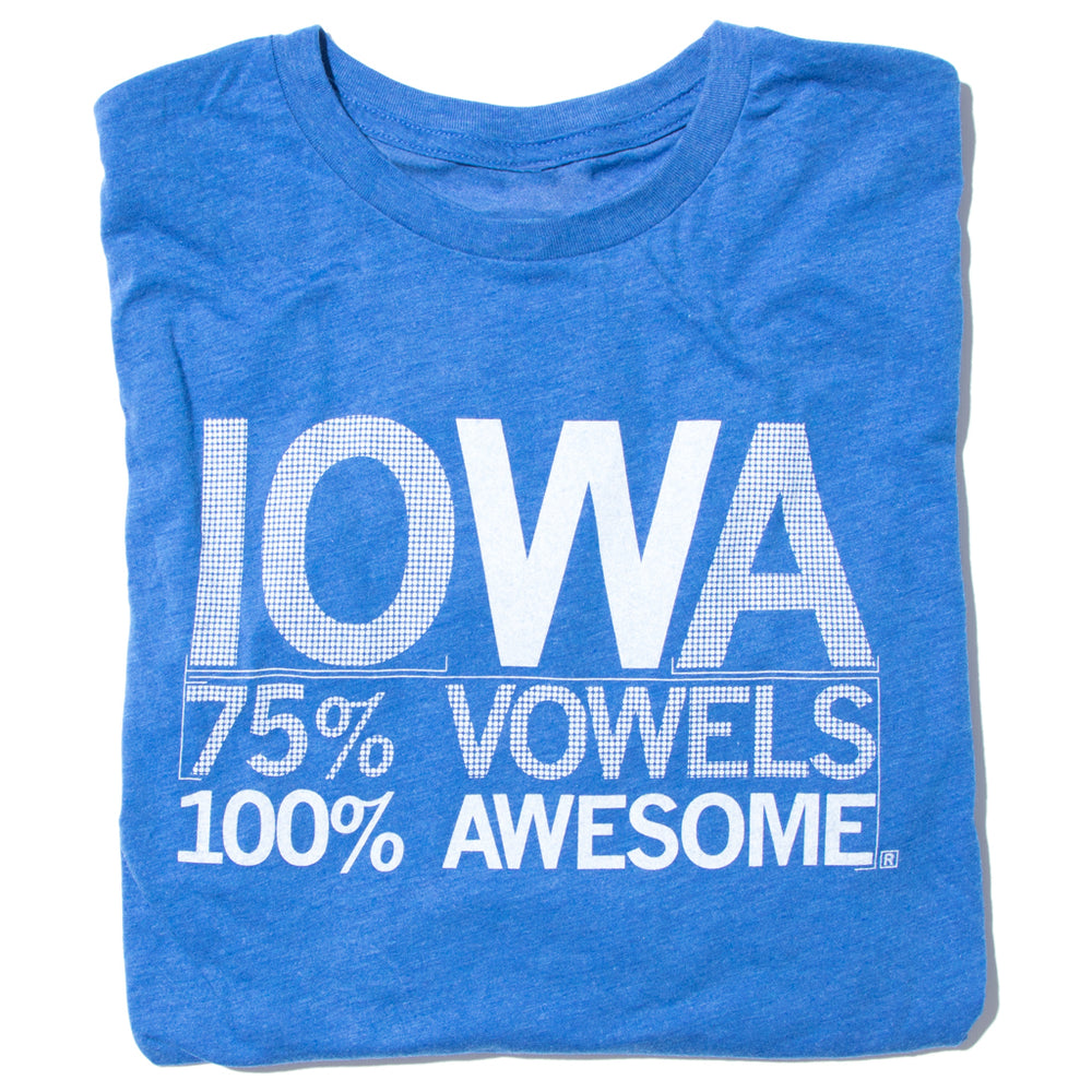 Iowa Vowels Long Sleeve Raygun T-Shirt Standard Unisex