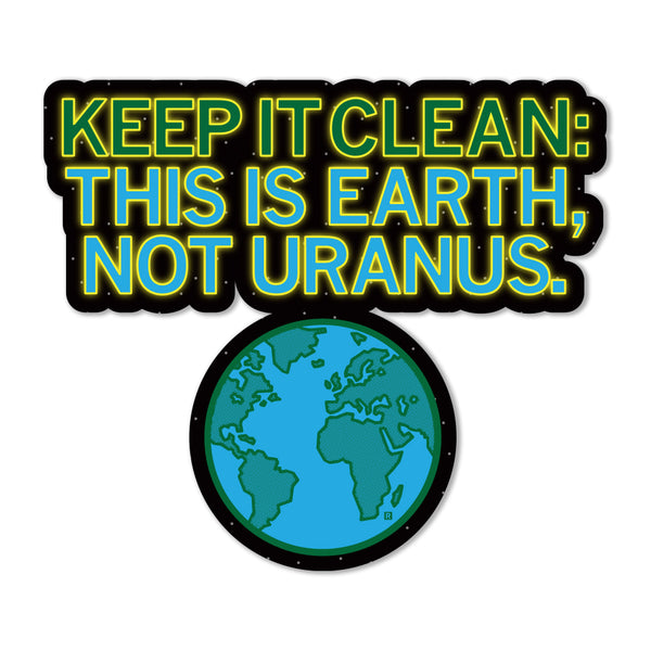 Keep It Clean Die-Cut Sticker – RAYGUN