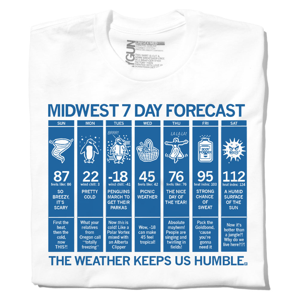 Midwest 7 Day Forecast T-Shirt