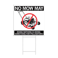 No Mow May Yard Sign - Mower