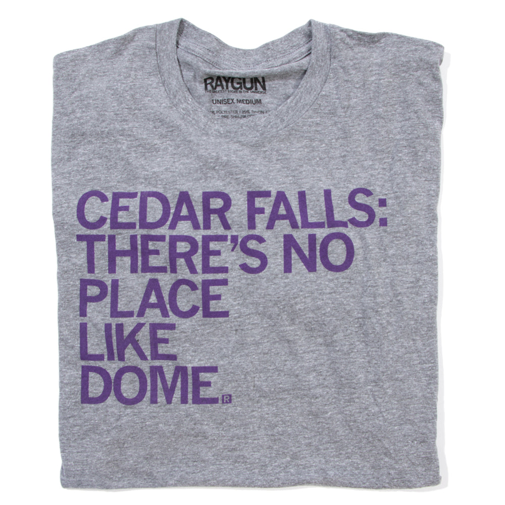 Cedar Falls There's No Place like Dome Raygun T-Shirt Standard Unisex