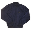 Navy blue Members Only XL zip-up jacket with a stand-up collar and ribbed cuffs and hem.