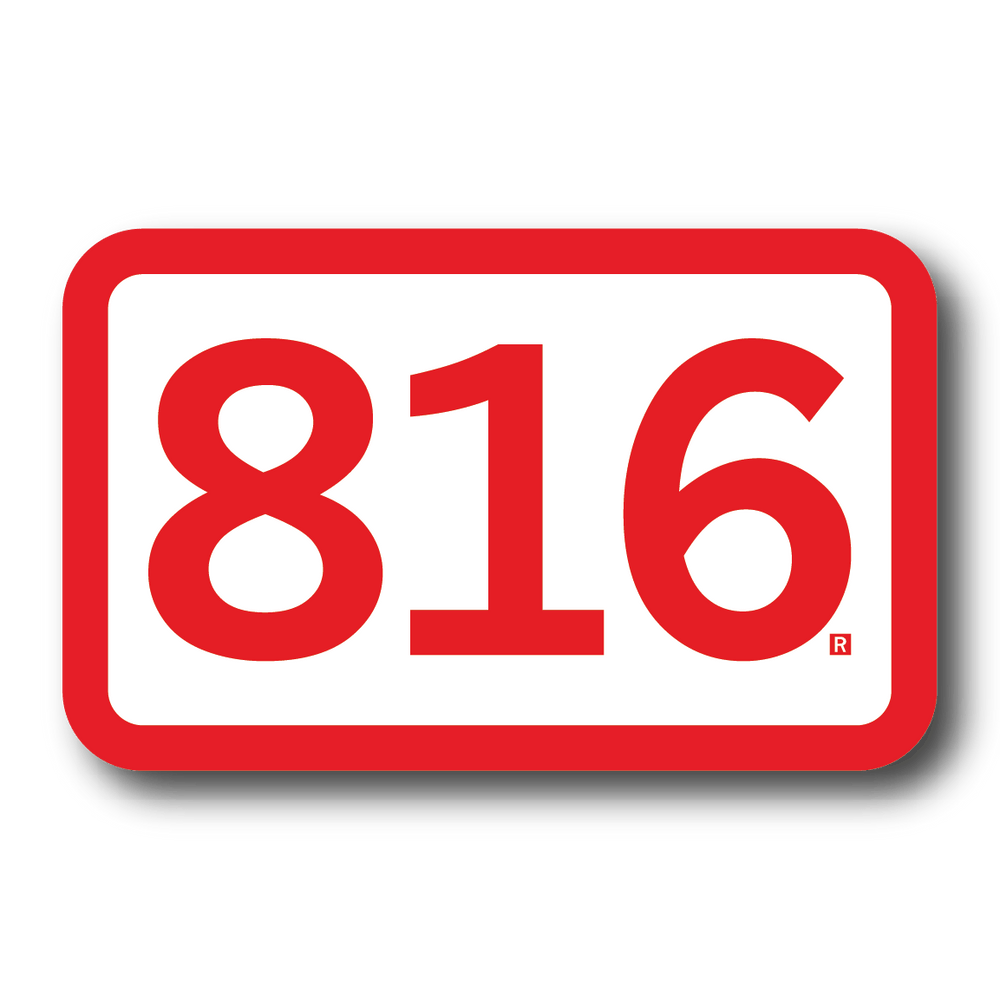 816 Logo Die-Cut Sticker