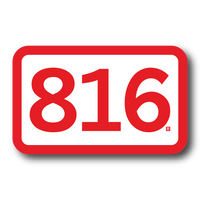 816 Logo Die-Cut Sticker