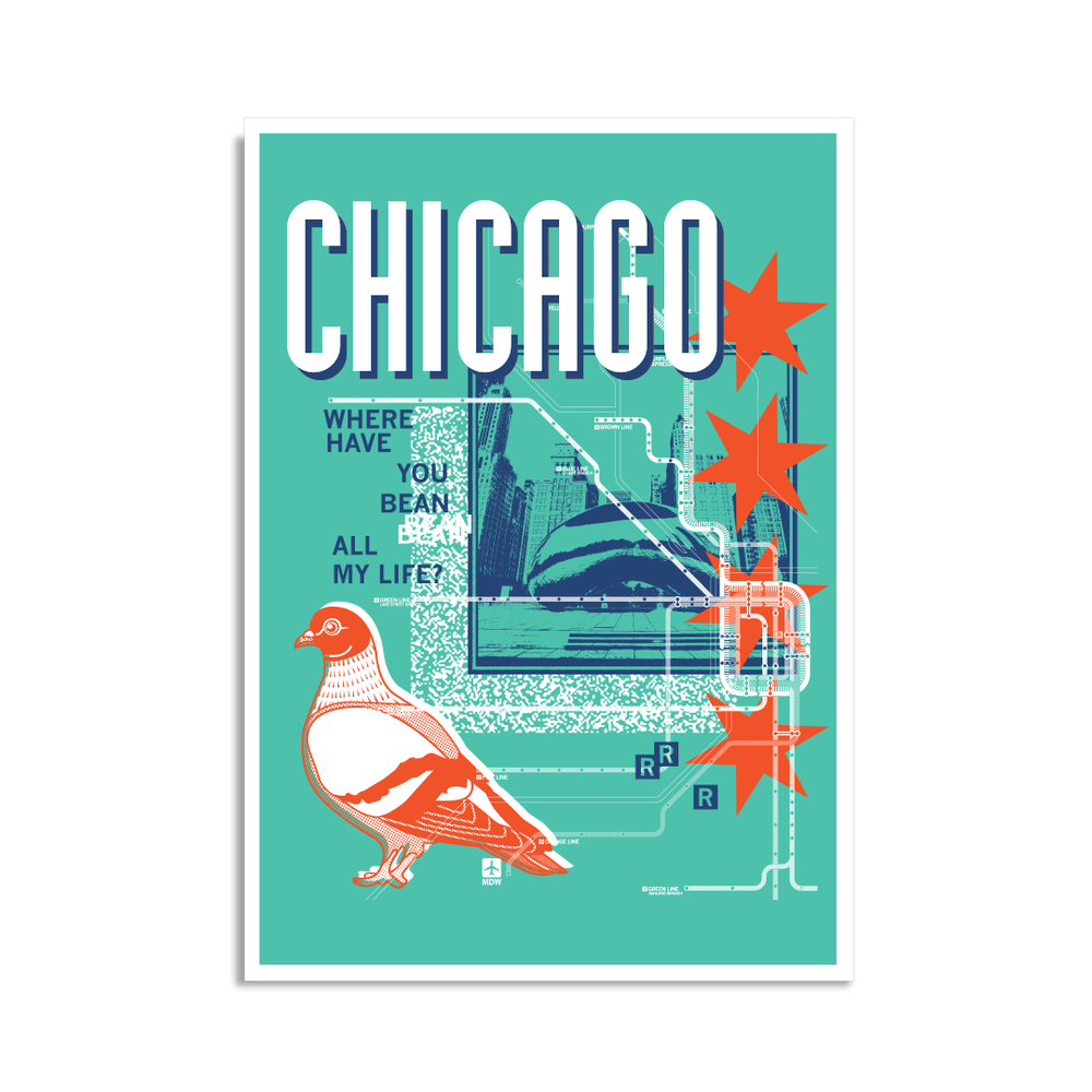 90's Chicago Postcard