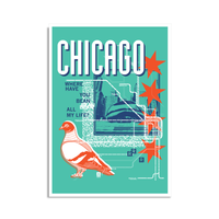 90's Chicago Postcard