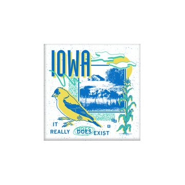 90's Iowa Magnet