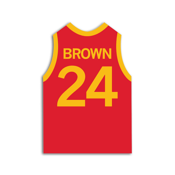 Addy Brown 24 Jersey Die-Cut Sticker