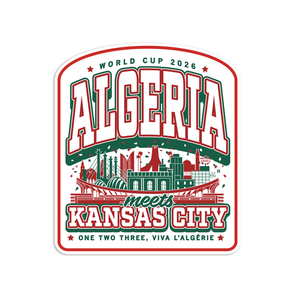 Algeria KC Max Collegiate Die-Cut Sticker