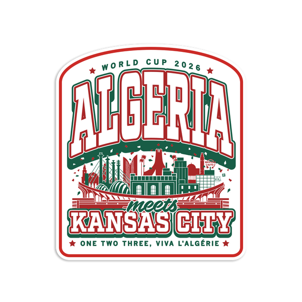 Algeria KC Max Collegiate Die-Cut Sticker