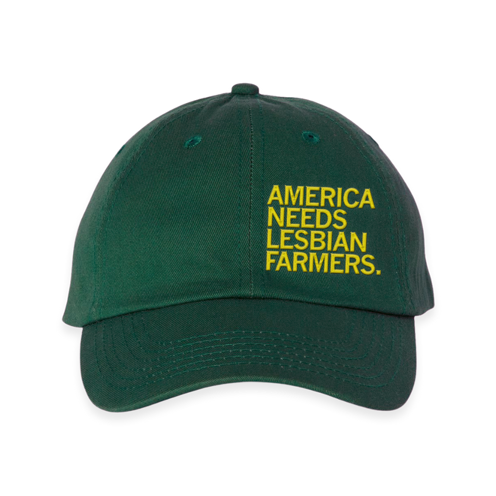 America Needs Lesbian Farmers Baseball Cap