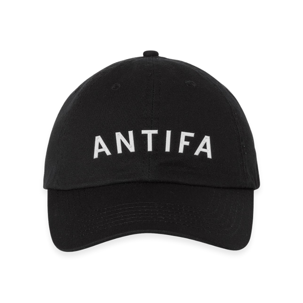 ANTIFA Curved Logo Dad Hat Black