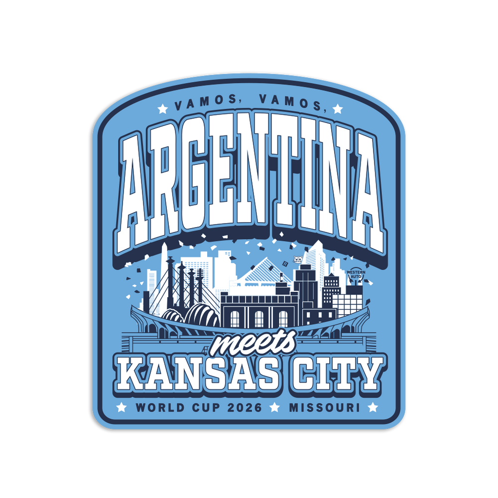Argentina KC Max Collegiate Die-Cut Sticker