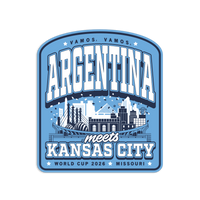 Argentina KC Max Collegiate Die-Cut Sticker