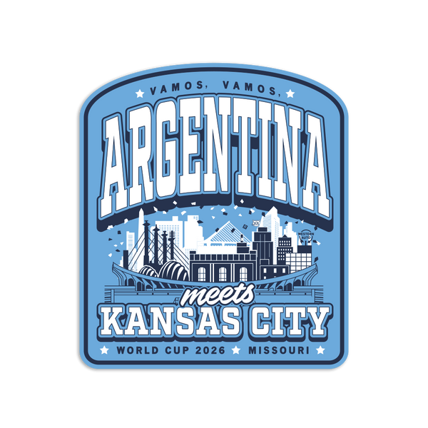 Argentina KC Max Collegiate Die-Cut Sticker