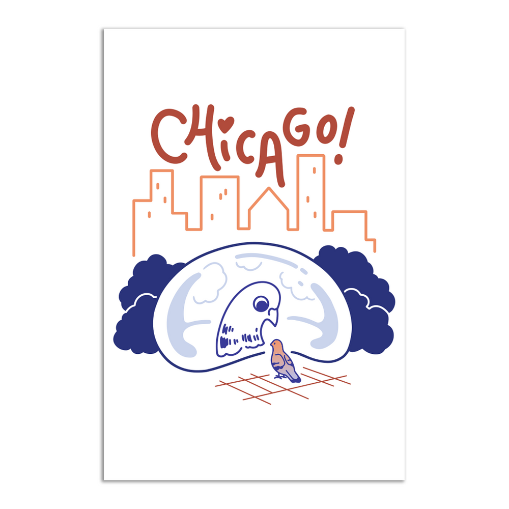 Avi Matzo X RAYGUN: Bean Postcard