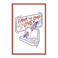Avi Matzo X RAYGUN: Loop Love Postcard