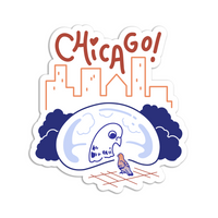 Avi Matzo X RAYGUN: Bean Die-Cut Sticker