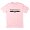 Light pink Donna’s Bambinos Bakery t-shirt with a black logo printed on the chest.