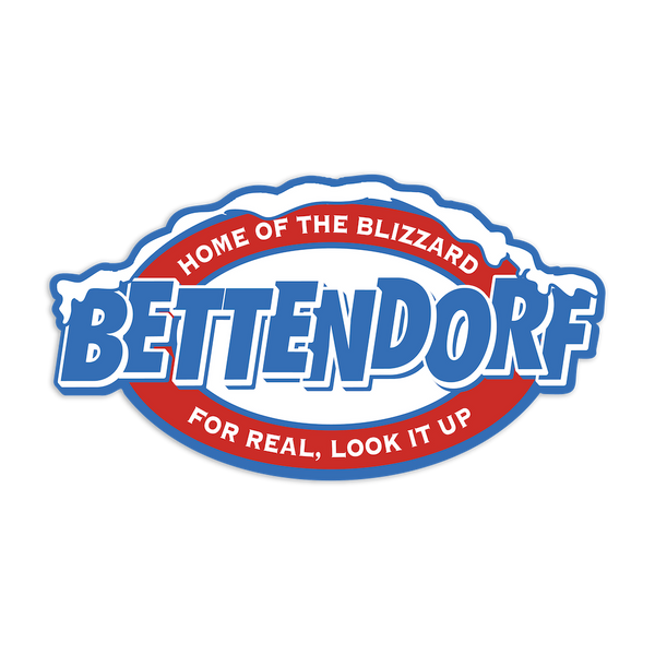 Bettendorf Blizzard Die-Cut Sticker