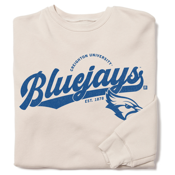 Bluejays Script Logo Crew Sweatshirt