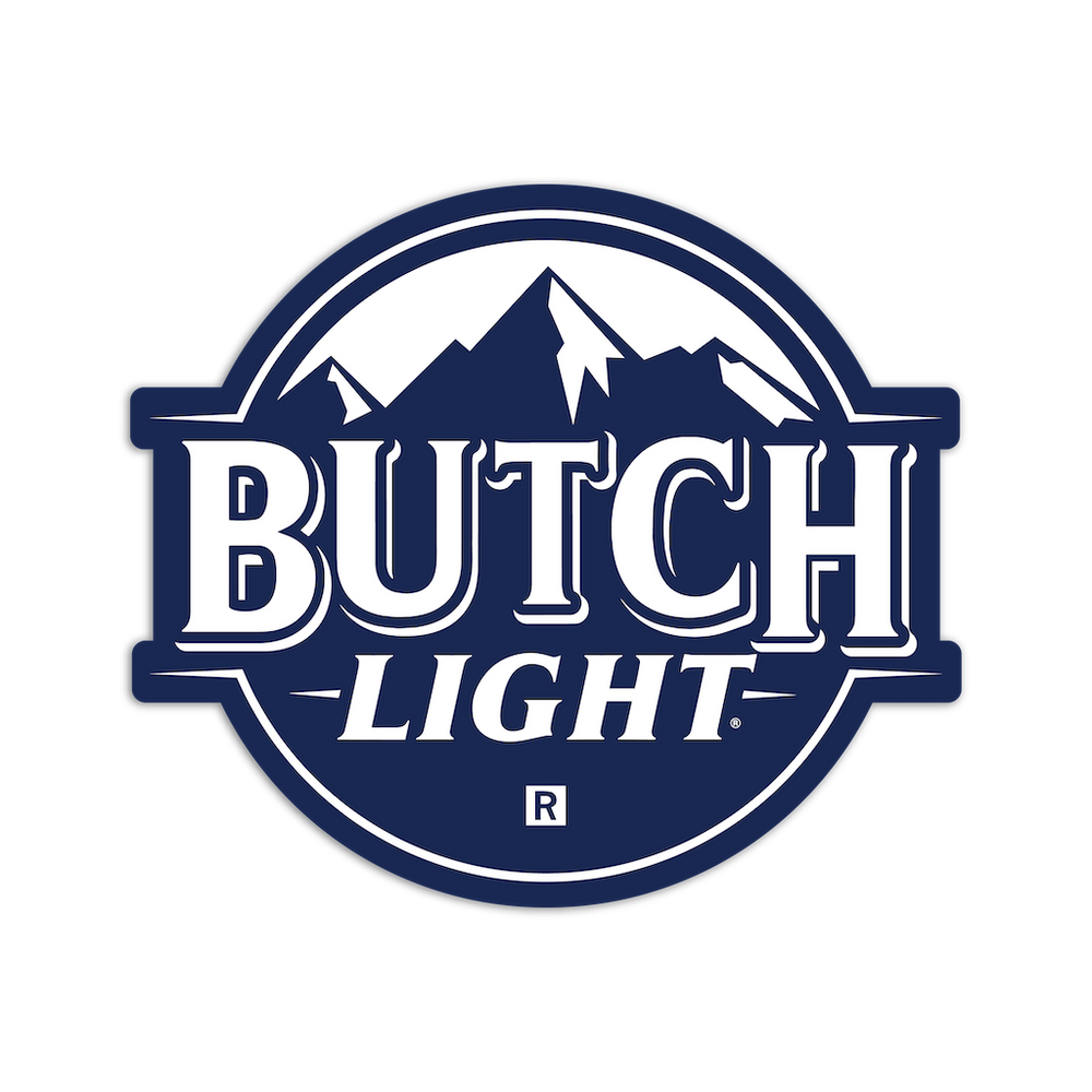 Butch Light Die-Cut Sticker