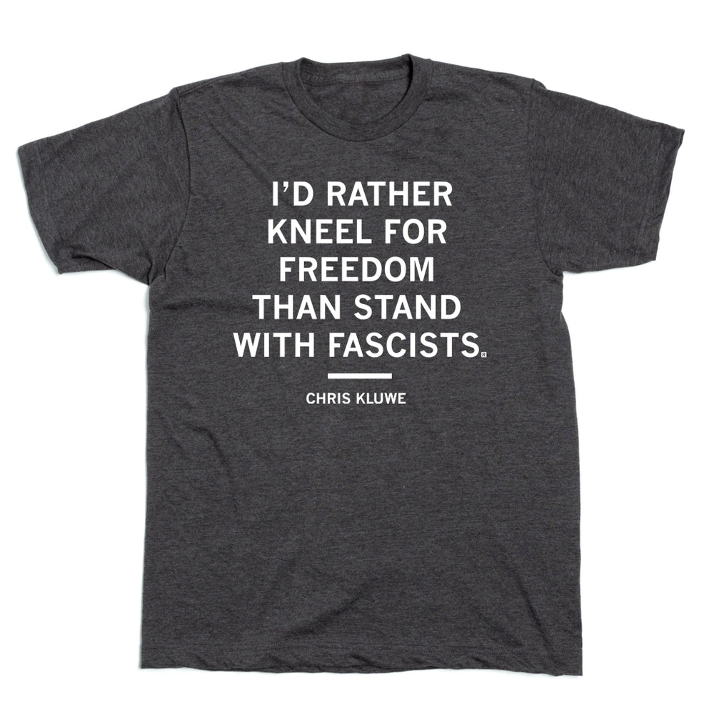 Rather Kneel for Freedom Chris Kluwe Charcoal