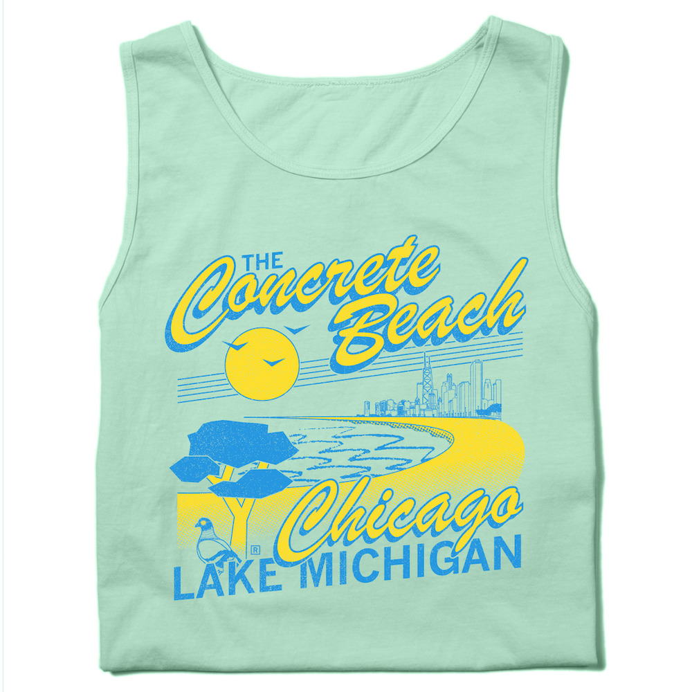 Concrete Beach Heavyweight Tank Top