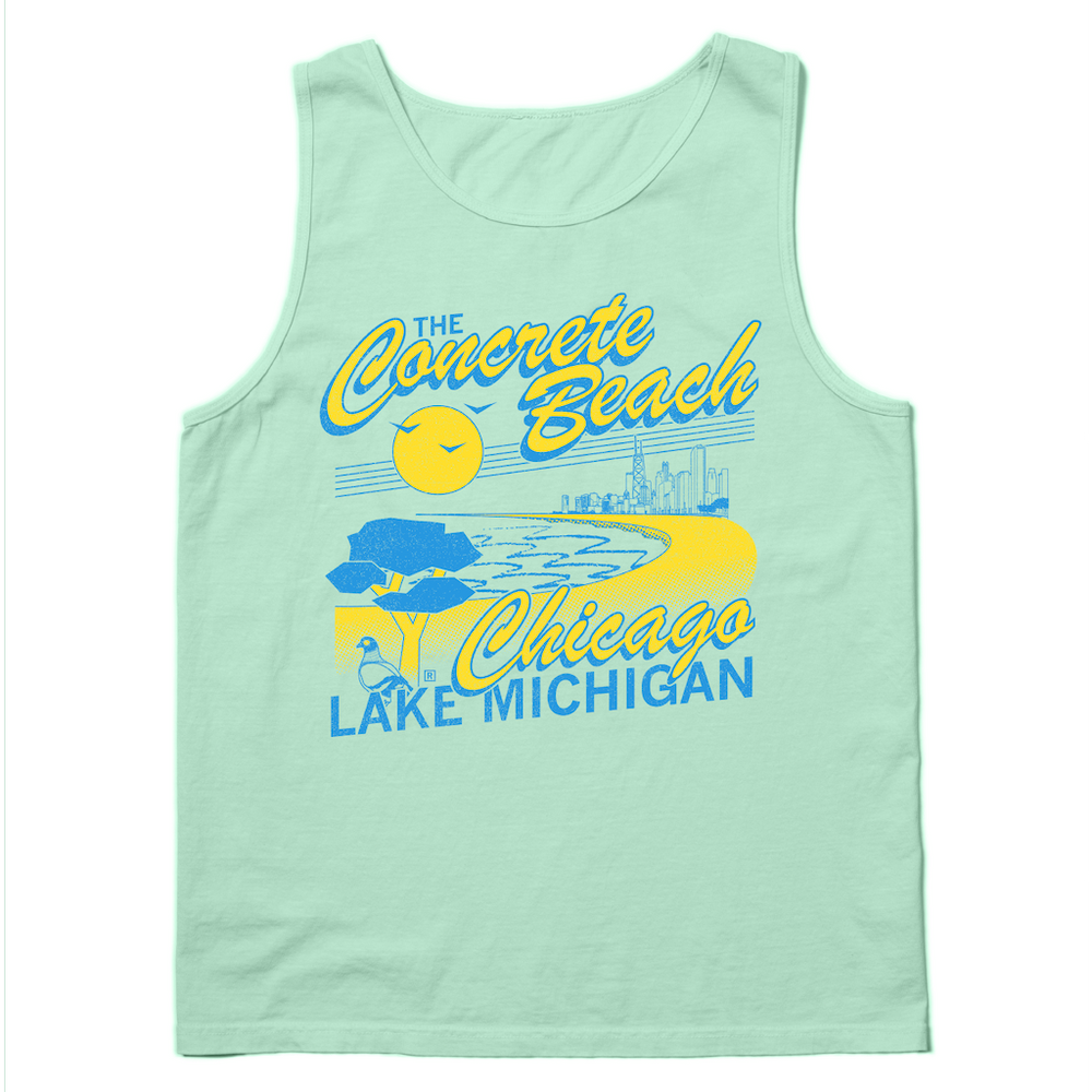 Concrete Beach Heavyweight Tank Top