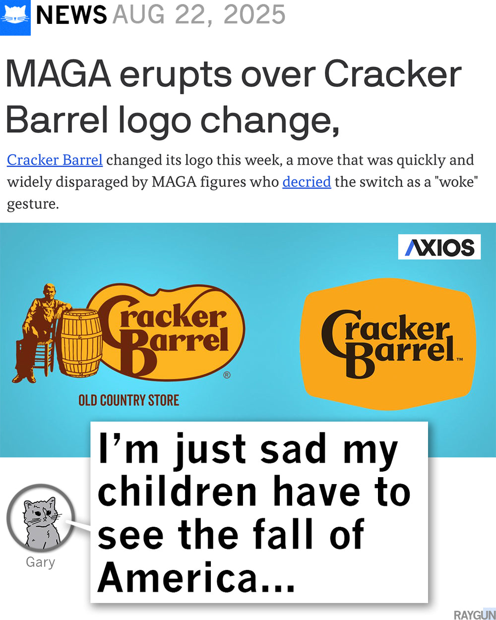 Cracker Barrel Too Woke