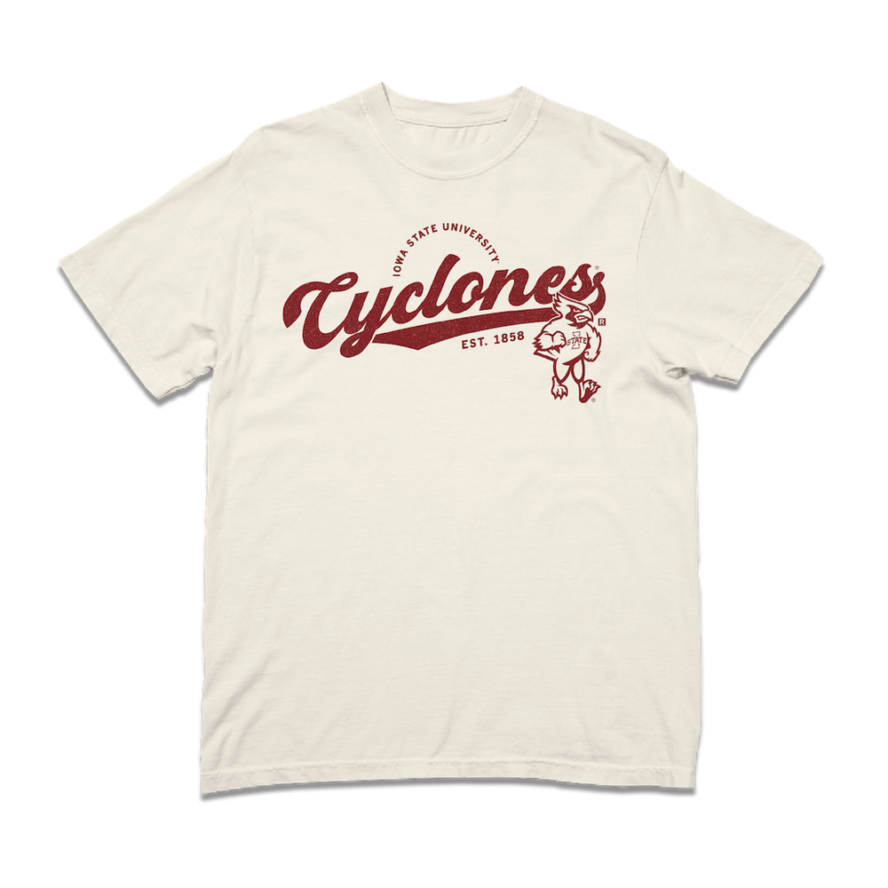 Cyclones Script Logo Heavyweight