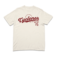 Cyclones Script Logo Heavyweight