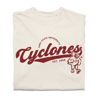 Cyclones Script Logo Heavyweight