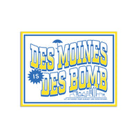 Des Moines Is Des Bomb Die-Cut Sticker