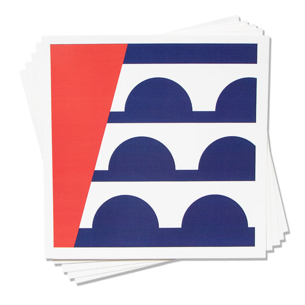 Des Moines Flag Square Sticker
