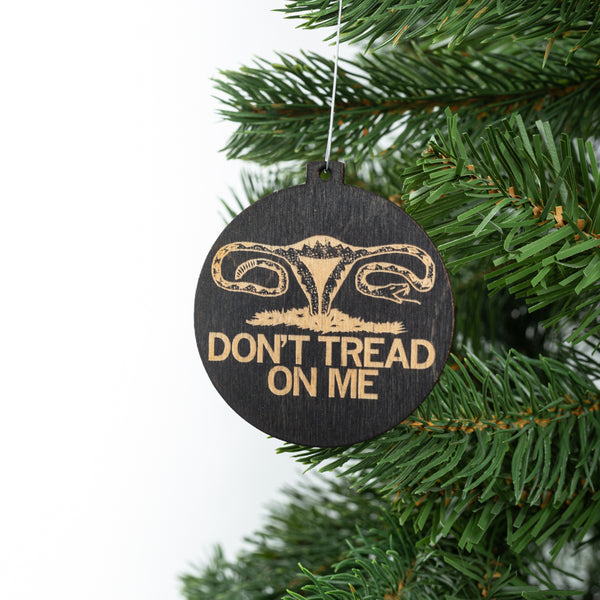 Don't Tread On Me Uterus Ornament