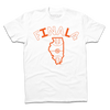 Made in the USA, this white t-shirt features the orange text FINAL 4 above an outline of the state of Illinois containing a basketball court graphic.