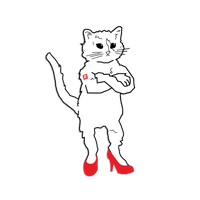Gary In Heels Die-Cut Sticker