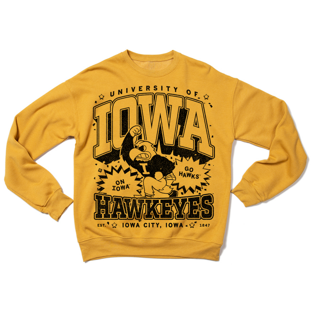 Hawkeyes Max Collegiate Crew Sweatshirt