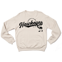 Hawkeyes Script Logo Crew Sweatshirt