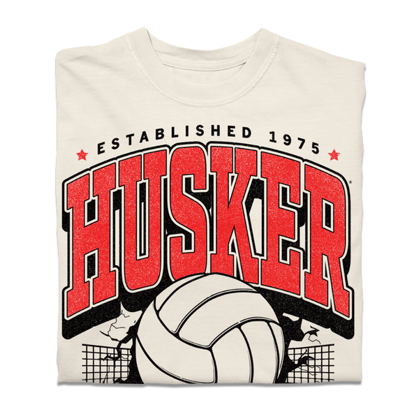 Husker Volleyball Max Collegiate Heavyweight
