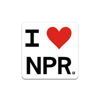 I Heart NPR Die-Cut Sticker