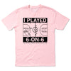 Light pink t-shirt featuring a basketball court diagram and the text I PLAYED 6-ON-6 THE ORIGINAL WOMENS BASKETBALL IN IOWA.
