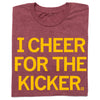I cheer for the kicker