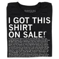 I Got This Shirt On Sale (Legal Disclaimer)